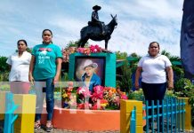 Homenaje al General Sandino desde la Isla de Ometepe