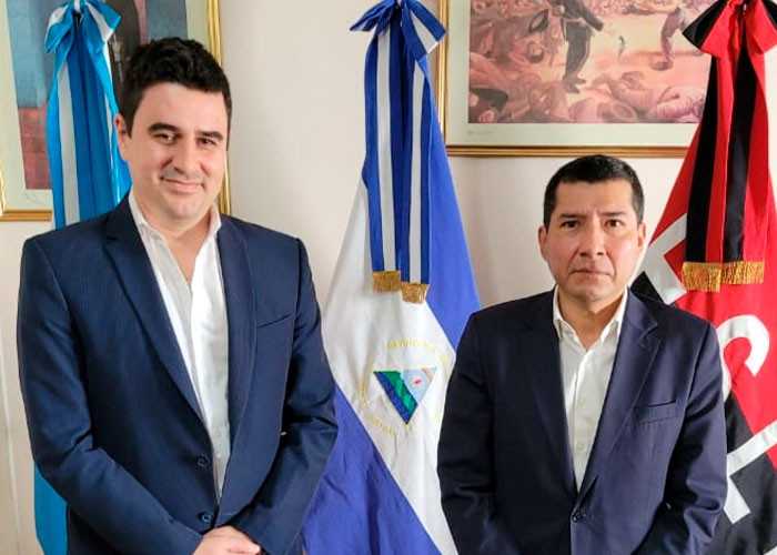 Embajada de Nicaragua recibió visita del diputado Eduardo Toniolli