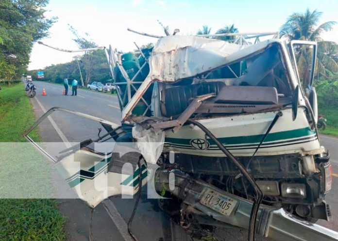 Fatal accidente de tránsito, deja una persona muerta en Rivas