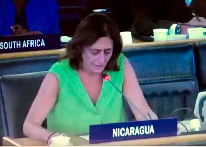 Compañera Mónica Robelo, Embajadora, Representante de Nicaragua ante FAO