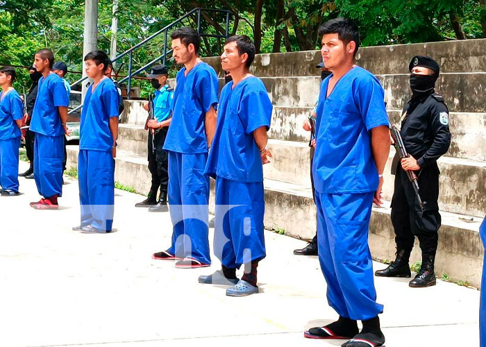 9 sujetos capturados por la Policía Nacional de Nueva Segovia