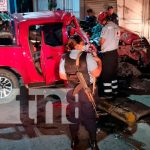 Managua: Vivo de milagro tras quedar prensado en aparatoso accidente
