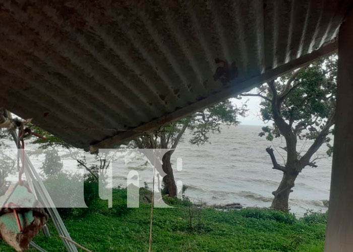 Vivienda resulta con daños Parciales producto de los fuertes vientos en Rivas