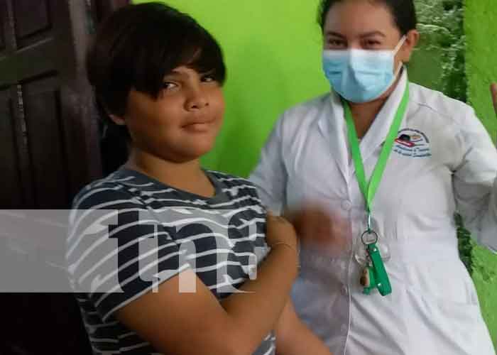 Familias de Waspan Sur en Managua beneficiados con dosis contra Covid 19