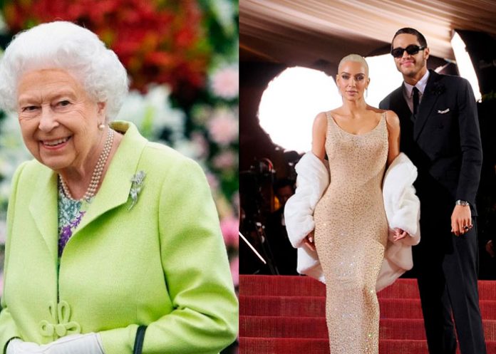 ¡Van pa' trás! Kim Kardashian y su novio son rechazados por la reina Isabel