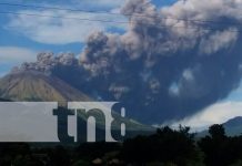 El coloso más grande del Nicaragua registró una explosión esta mañana