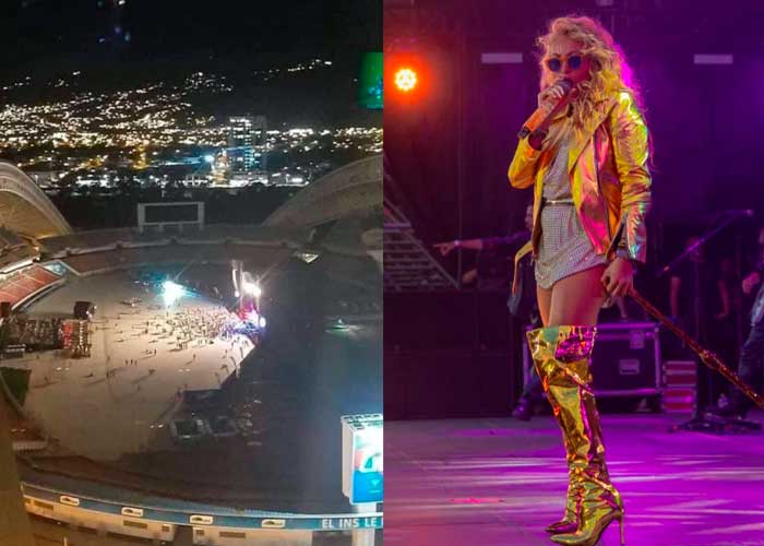 Paulina Rubio es viral por dar concierto casi vacío en Costa Rica
