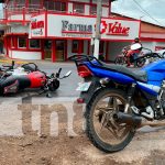Encontronazo entre dos motos dejó un lesionado en Juigalpa, Chontales