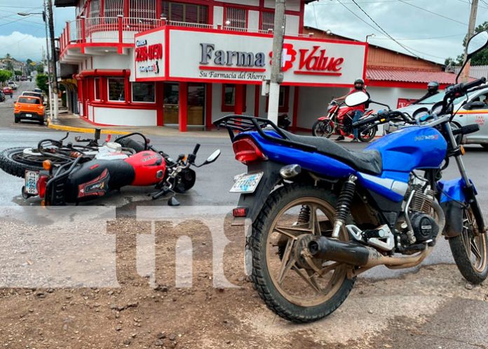 Encontronazo entre dos motos dejó un lesionado en Juigalpa, Chontales