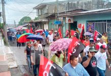 Realizan caminata en San Carlos, en respaldo al buen gobierno de Nicaragua