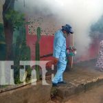 Fumigación y abatización en barrios de Managua