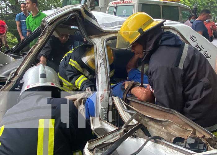 Violento accidente de tránsito en Juigalpa