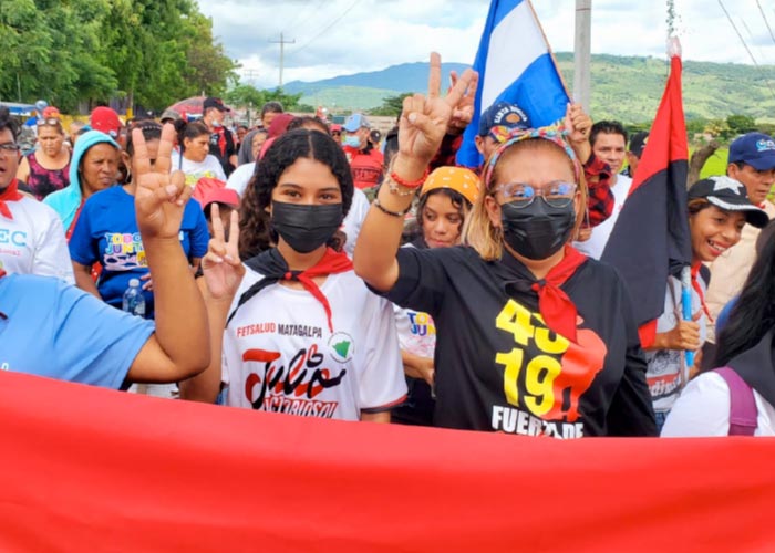 Juventud Sandinista en Matagalpa Sur realiza Caminata de Victorias
