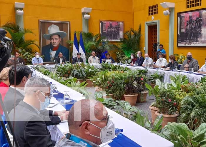Reunión en Cancillería de Nicaragua para ver la situación climática en el país