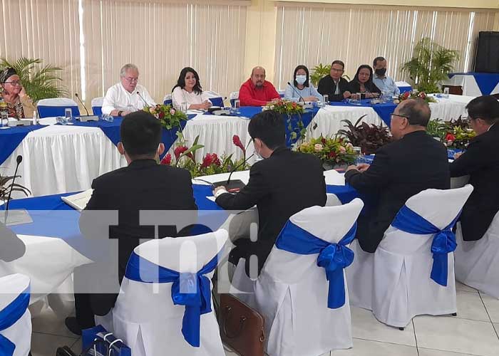 Reunión de la Asamblea Nacional de Nicaragua con delegación de China