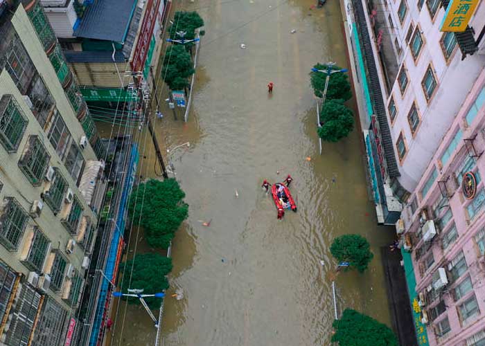 China activó nivel 3 de respuesta tras las fuertes lluvias e inundaciones 