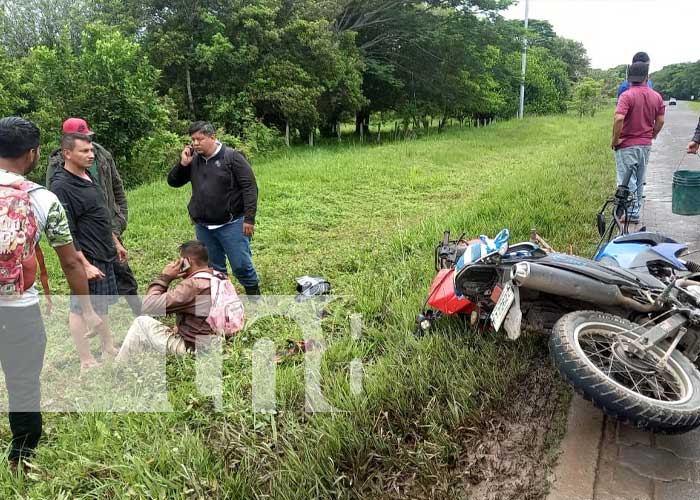 Choque frontal de motos en La Libertad, Chontales