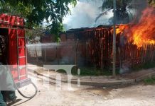 Incendio consume una vivienda en Somoto, Madriz