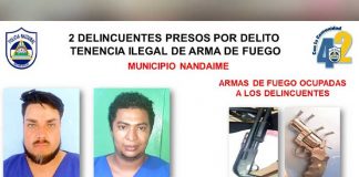 Delincuentes capturados en Granada