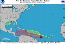 De onda tropical a posible tormenta tropical Bonnie
