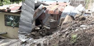 Afectaciones de viviendas por lluvias en Boaco