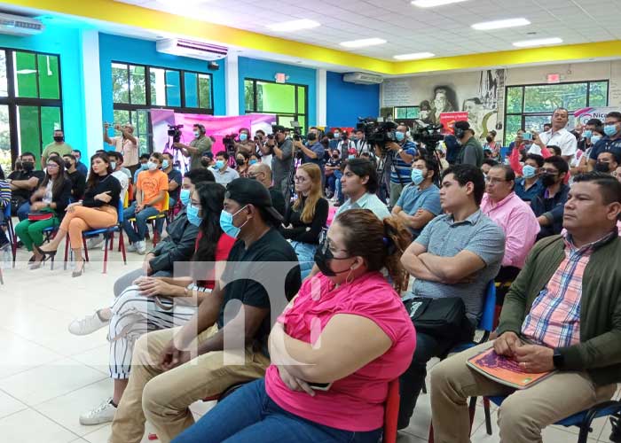 Presentación del evento Mentes Creativas, en Nicaragua