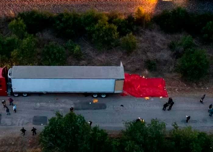 Migrantes muertos en Texas rociados con condimento para evitar "la Migra"