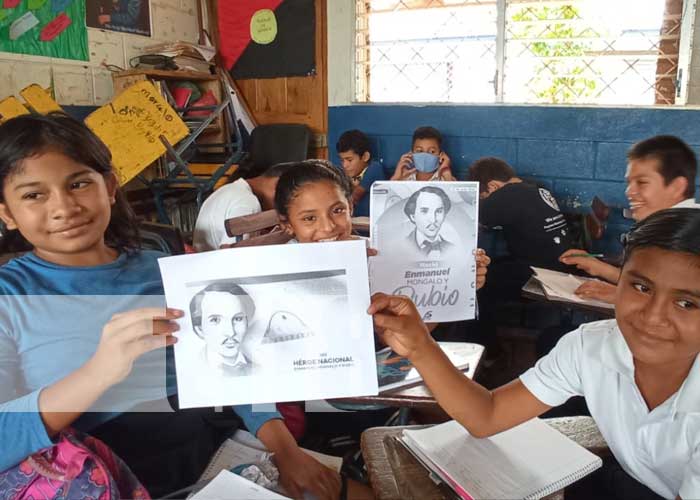  Estudiantes de Tipitapa aprenden más de Enmanuel Mongalo y Rubio