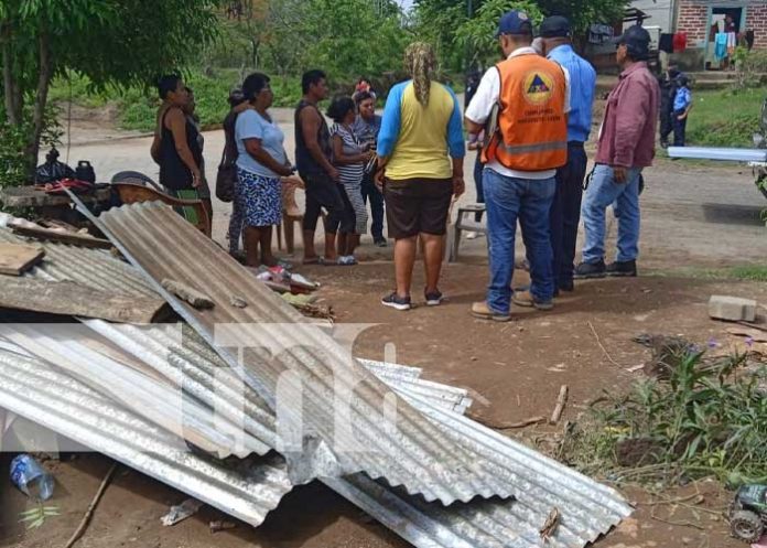 Acompañamiento de autoridades ante afectaciones por lluvias en Nagarote 