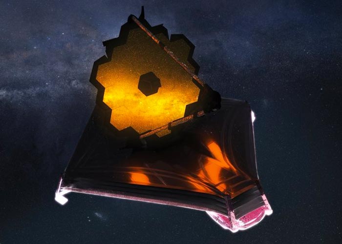 Telescopio James Webb, chocó contra micrometeoroide