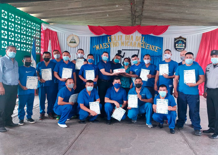 Sistema Penitenciario de Waswali, Matagalpa, celebró ayer el Día del Maestro nicaragüense