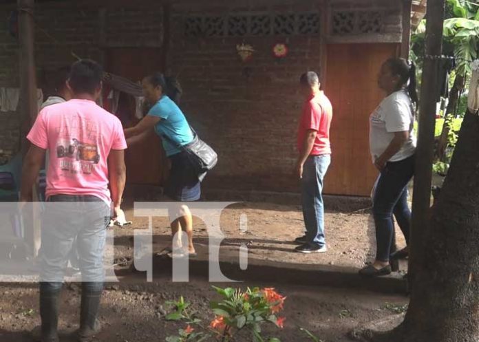 Atención a familias afectadas por lluvias en la Isla de Ometepe