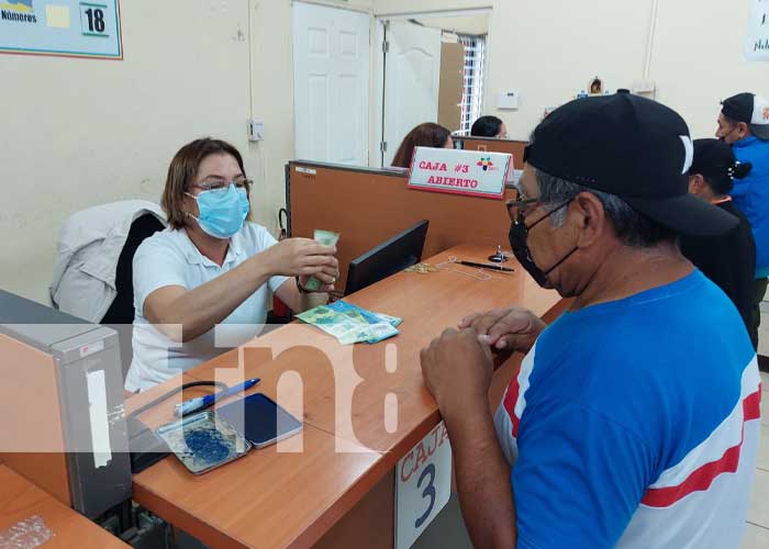 Pago de pensiones en Jinotega