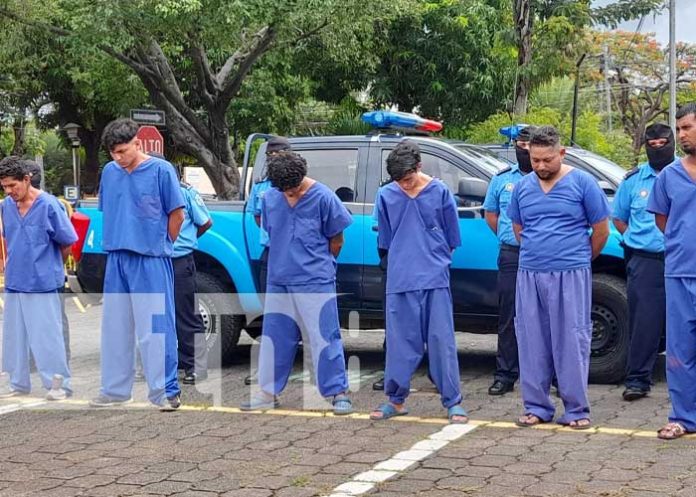 Detención de sujetos acusados por delitos peligrosos en Nicaragua