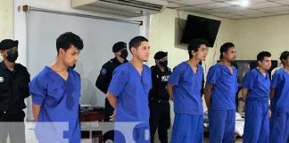 Presentación de presos en Chinandega