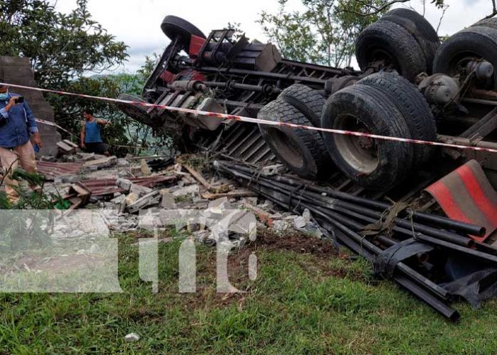 Escena de mortal accidente de tránsito en Jinotega