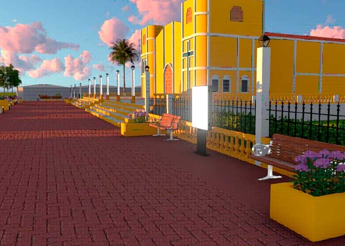 Inicia la remodelación del parque central y nueva calzada en Potosí, Rivas