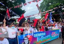 Miles de nicaragüenses conmemoraron el 43 aniversario del repliegue al vapor