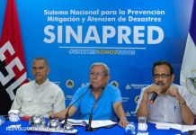 Conferencia interinstitucional por fenómeno climático cerca del Caribe de Nicaragua