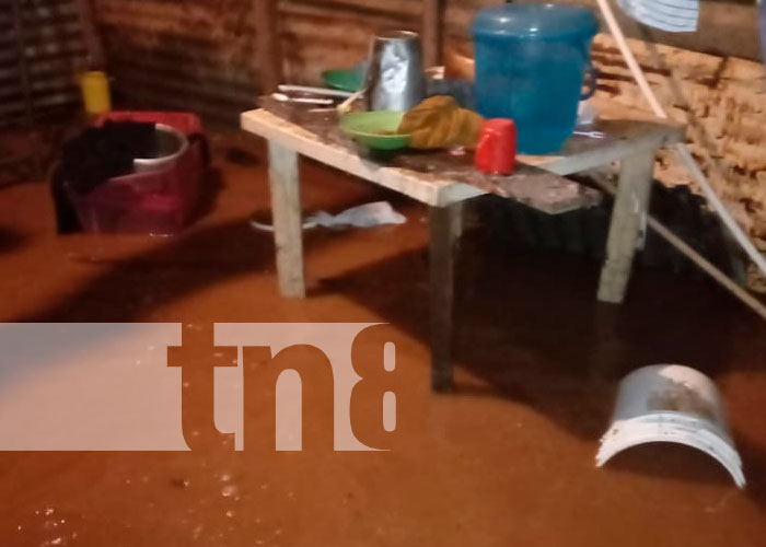 Más familias afectadas tras fuertes lluvias en Tipitapa 