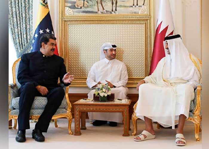 El Emir de Catar recibe con honores al Presidente de Venezuela