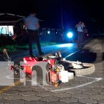 Motociclista lesionado tras chocar contra un caballo en Jalapa