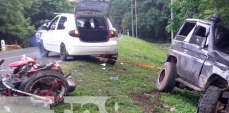 Accidente de transito deja varios lesionados en Jinotepe, Carazo