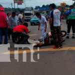 Motociclista con lesiones graves tras esquivar un peatón en Juigalpa, Chontales