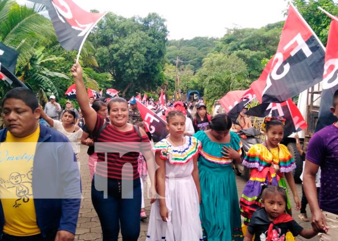 Militancia Sandinista de la Isla de Ometepe saluda el 43/19