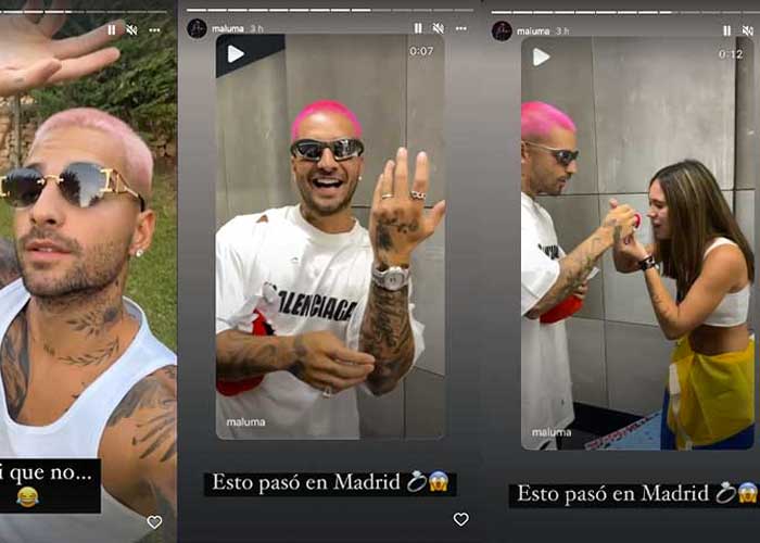 ¡VIDEO! Maluma expulsa a 2 "pleitistas" de concierto en España