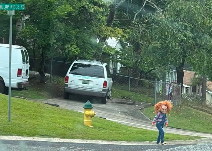 Niño de 5 años se disfraza de Chucky y aterroriza cañón