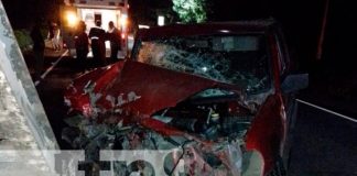 Un persona lesionada deja un accidente de tránsito en Tipitapa