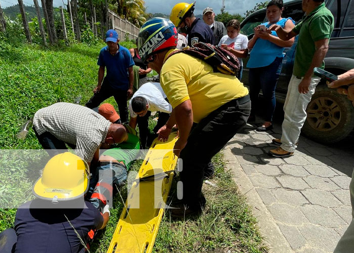 Accidente de tránsito deja a una persona lesionada en Jalapa