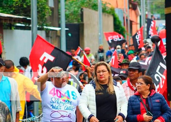 Militancia Sandinista dio la bienvenida a Julio Victorioso en Jinotega